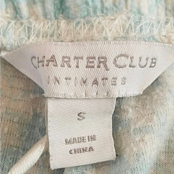 CHARTER CLUB Women’s Light Blue Long Sleeve Pajama Set size S - Picture 4 of 9